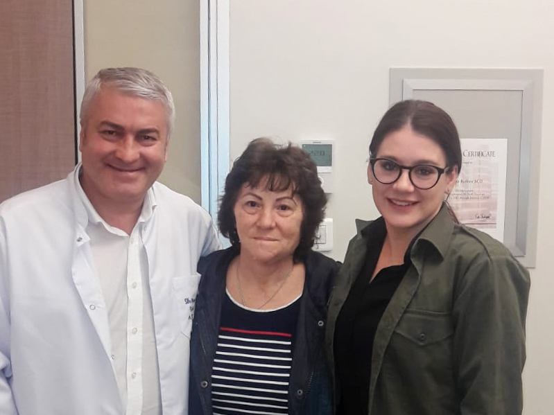 Doamna Gheorghița Preda alaturi de dr. Mustafa Bozkurt